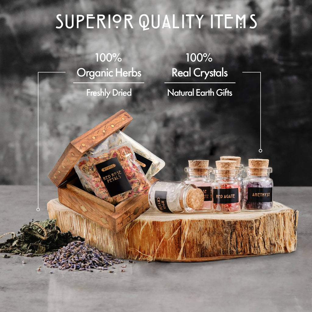 Wyspell Supplies Witchcraft Kit 54 PCS