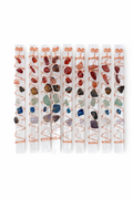 Selenite Crystal Wands w/ Seven Stone Chakras & Copper Wire