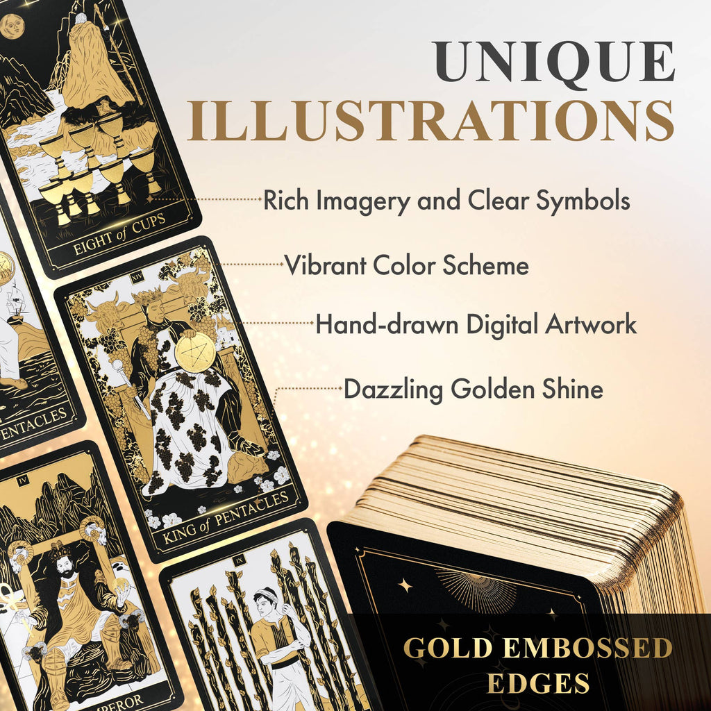 Wyspell Classic Tarot Cards - Gold Edition