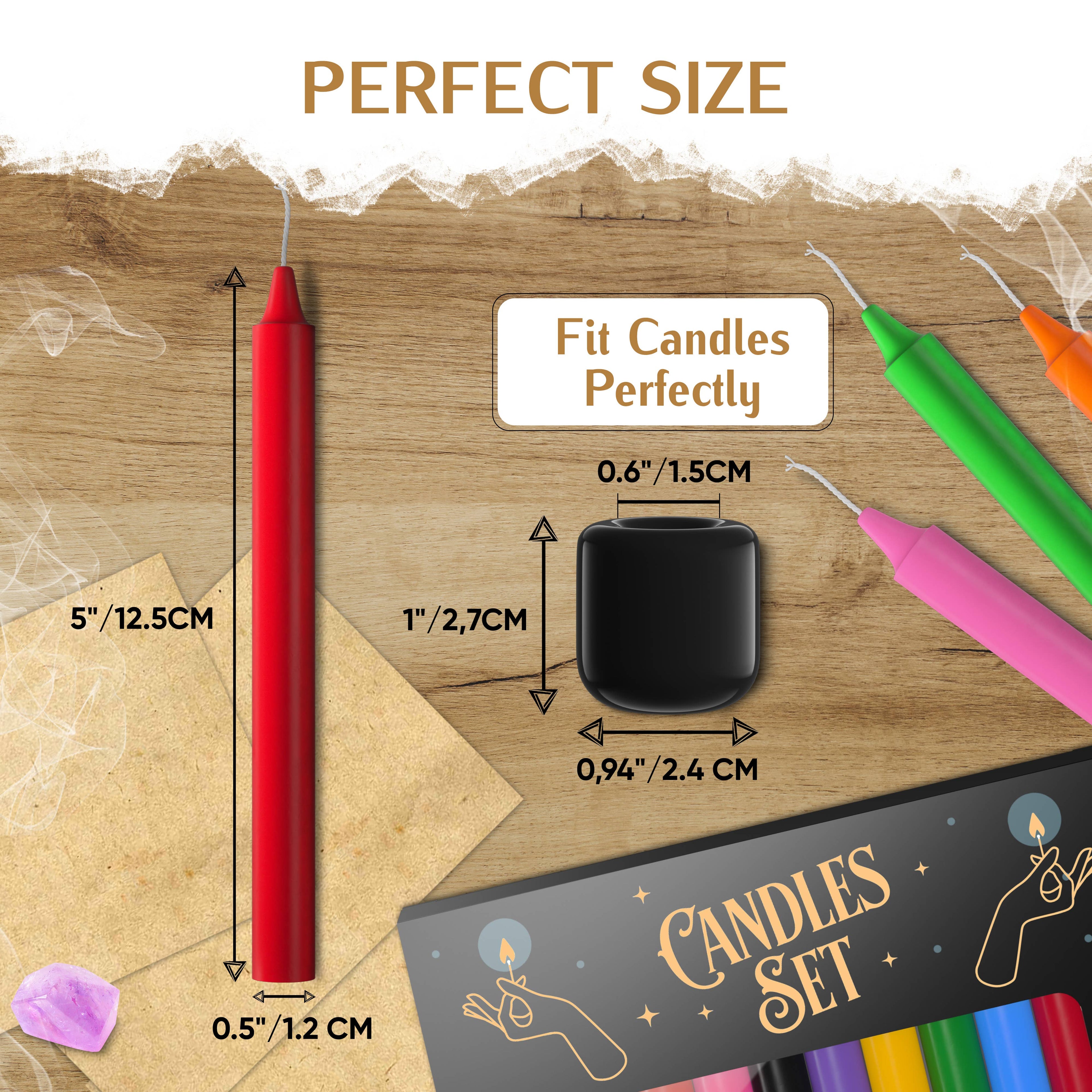Wyspell Candles Set 36 PCS