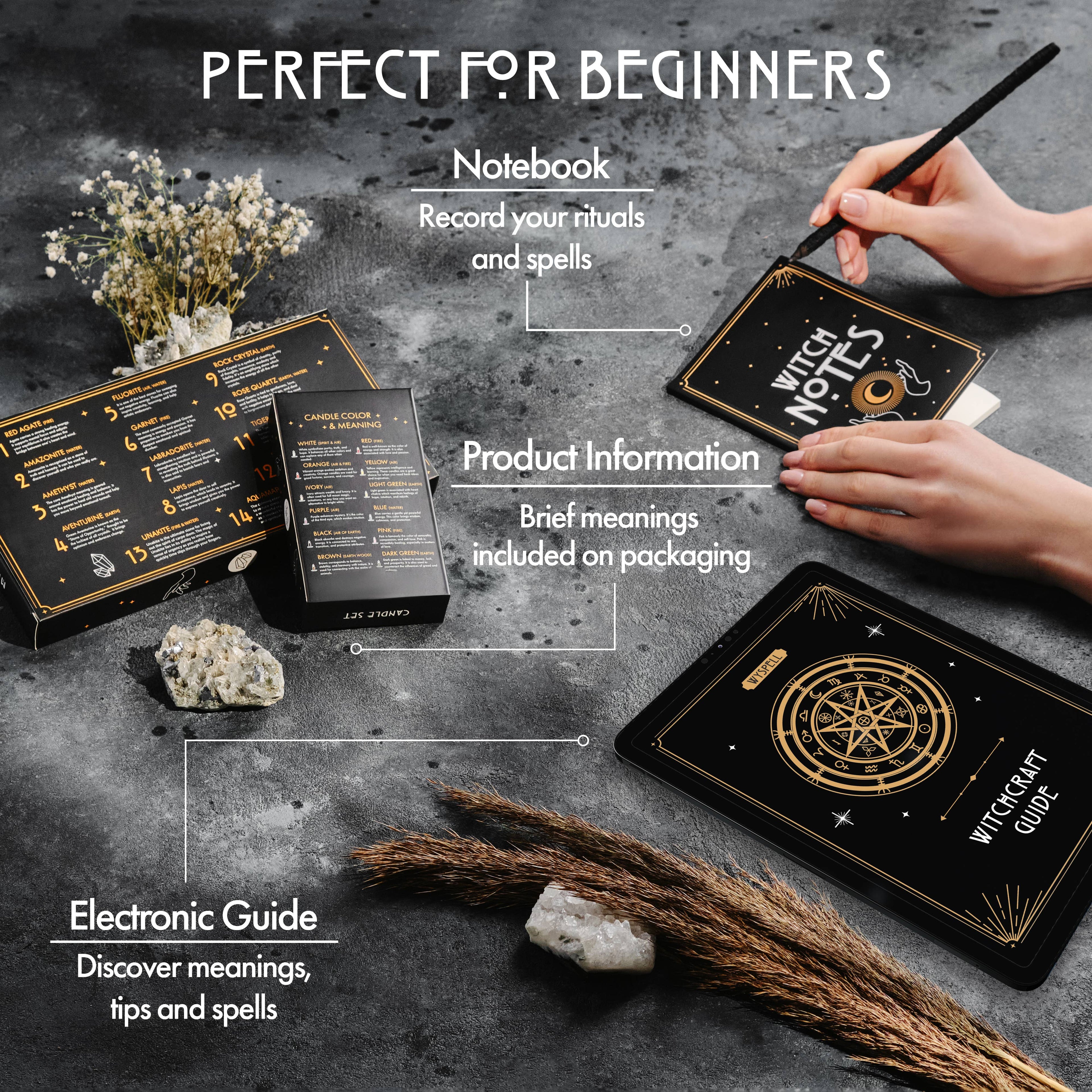 Wyspell Supplies Witchcraft Kit 54 PCS