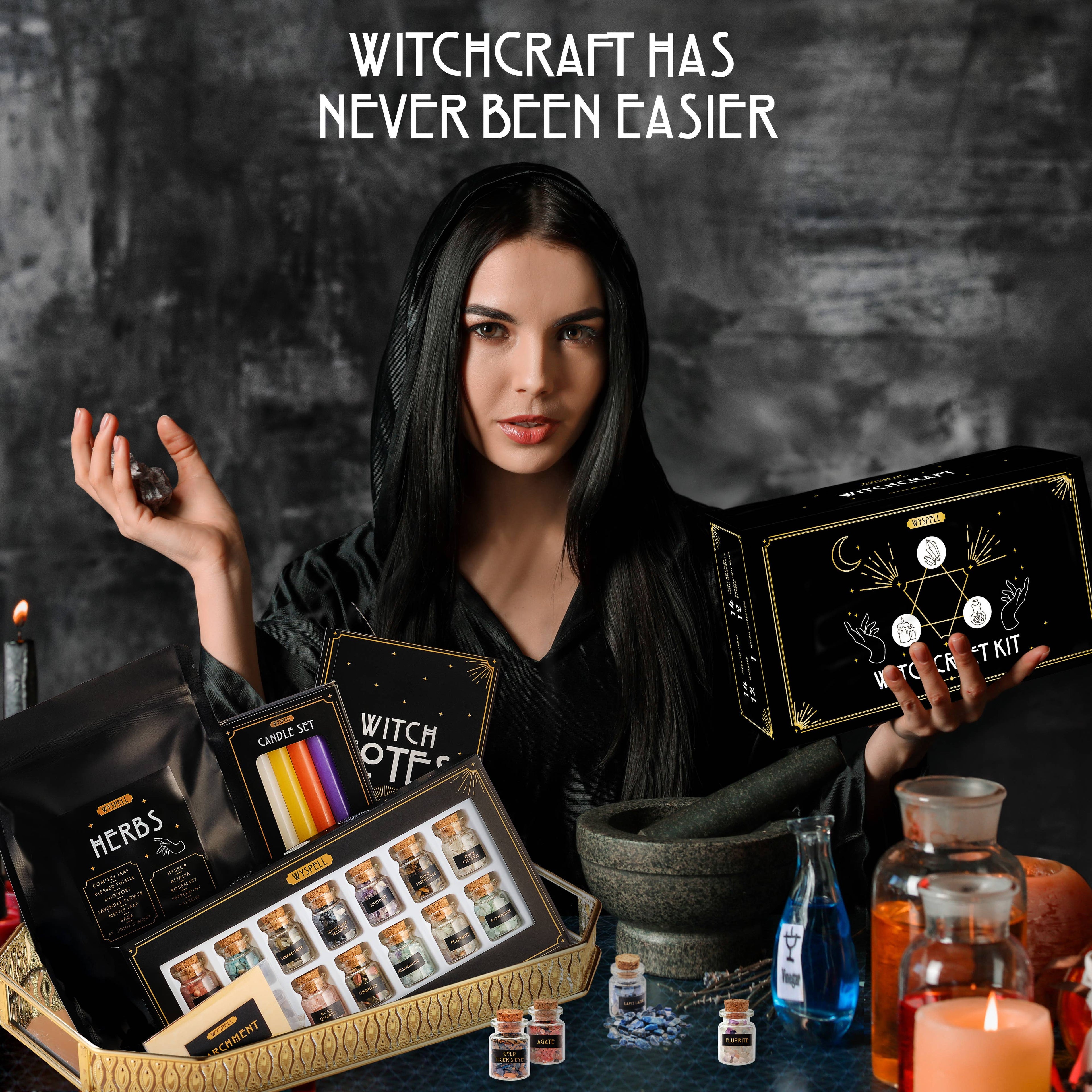 Wyspell Supplies Witchcraft Kit 54 PCS